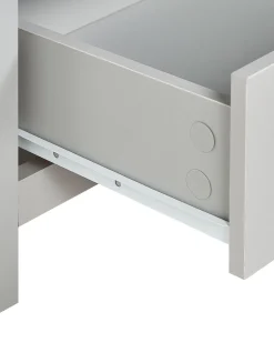 Beliani Kirjahylly 4 Hyllya Laatikko Vaaleanharmaa/Vaalea Puu Clio New