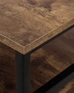 Beliani Kirjahylly 3 Hyllya Laatikko Tumma Puu Keene Hot