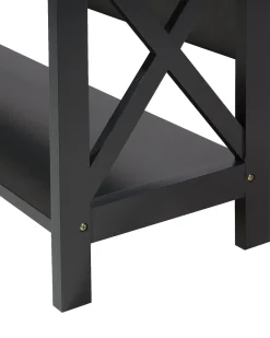 Beliani Kirjahylly 4 Hyllya Musta Foster Flash Sale