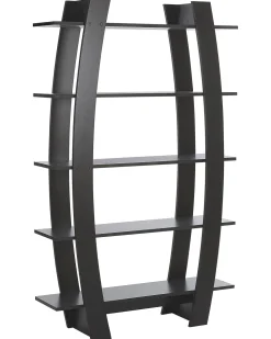 Beliani Kirjahylly 5 Hyllya Musta Kener Flash Sale