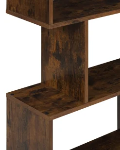 Beliani Kirjahylly 6 Hyllya Tumma Puu Valdosa Clearance