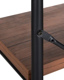 Beliani Kirjahylly 4 Hyllya Tumma Puu Brisbane Store