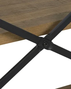 Beliani Kirjahylly 3 Hyllya Tumma Puu Timber Discount