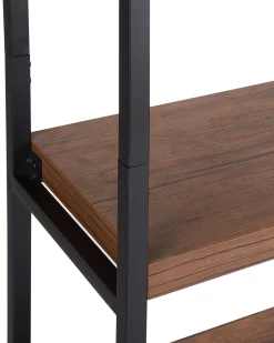 Beliani Kirjahylly 4 Hyllya Tumma Puu/Musta Tifton Clearance