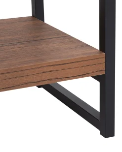 Beliani Kirjahylly 4 Hyllya Tumma Puu/Musta Tifton Clearance