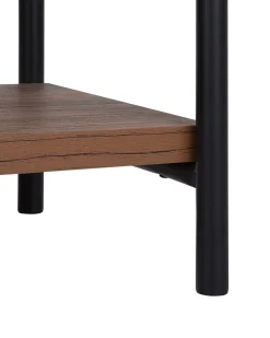 Beliani Kirjahylly 3 Hyllya Tumma Puu Brisbane Outlet