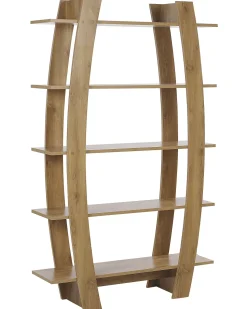 Beliani Kirjahylly 5 Hyllya Vaalea Puu Kener Flash Sale