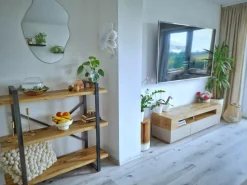 Beliani Kirjahylly 3 Hyllya Vaalea Puu Timber Hot