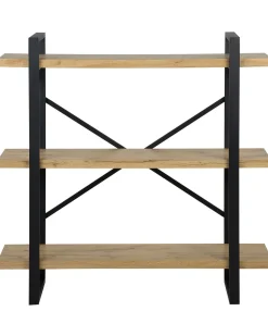 Beliani Kirjahylly 3 Hyllya Vaalea Puu Timber Hot