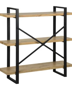 Beliani Kirjahylly 3 Hyllya Vaalea Puu Timber Hot