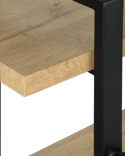 Beliani Kirjahylly 3 Hyllya Vaalea Puu Timber Hot