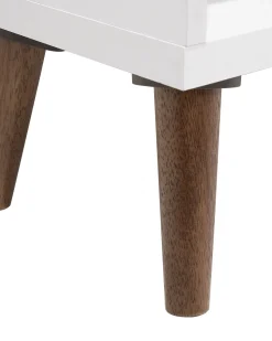 Beliani Kirjahylly 17 Hyllya Valkoinen/Tumma Puu Alloa Cheap