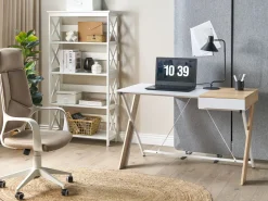 Beliani Kirjahylly 4 Hyllya Valkoinen Foster Store
