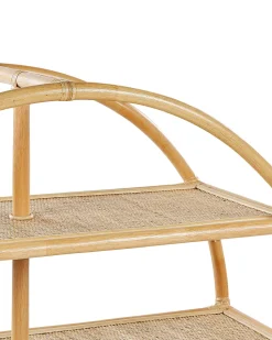 Beliani Kirjahylly Rottinki 3 Hyllya Luonnonvari Tuvalu Ii Shop