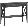 Beliani Konsolipoyta 2 Laatikkoa Musta Avenue Cheap