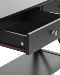 Beliani Konsolipoyta 2 Laatikkoa Musta Avenue Cheap