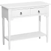 Beliani Konsolipoyta 2 Laatikkoa Valkoinen Lowell Best