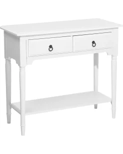 Beliani Konsolipoyta 2 Laatikkoa Valkoinen Lowell Best