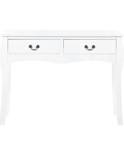 Beliani Konsolipoyta 2 Laatikkoa Valkoinen Klawock Best