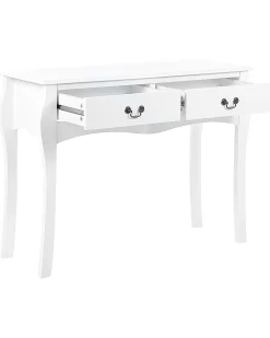 Beliani Konsolipoyta 2 Laatikkoa Valkoinen Klawock Best