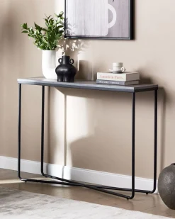 Beliani Konsolipoyta Harmaa/Musta Lakota Sale