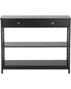 Beliani Konsolipoyta Laatikko Musta Montgomery Sale
