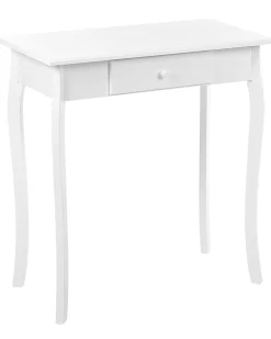 Beliani Konsolipoyta Laatikko Valkoinen Albia Store