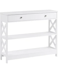 Beliani Konsolipoyta Laatikko Valkoinen Montgomery Best