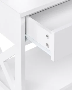 Beliani Konsolipoyta Laatikko Valkoinen Montgomery Best