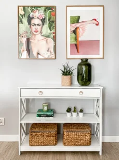 Beliani Konsolipoyta Laatikko Valkoinen Montgomery Best