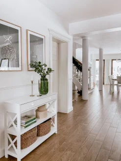 Beliani Konsolipoyta Laatikko Valkoinen Montgomery Best