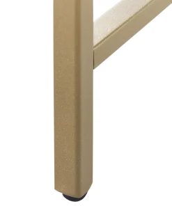 Beliani Konsolipoyta Lasitasolla Rauta Kulta Aline Store