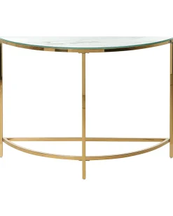 Beliani Konsolipoyta Marmorikuvio Valkoinen/Kulta Orita Flash Sale