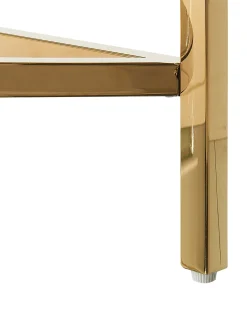 Beliani Konsolipoyta Marmorikuvio Valkoinen/Kulta Orita Flash Sale