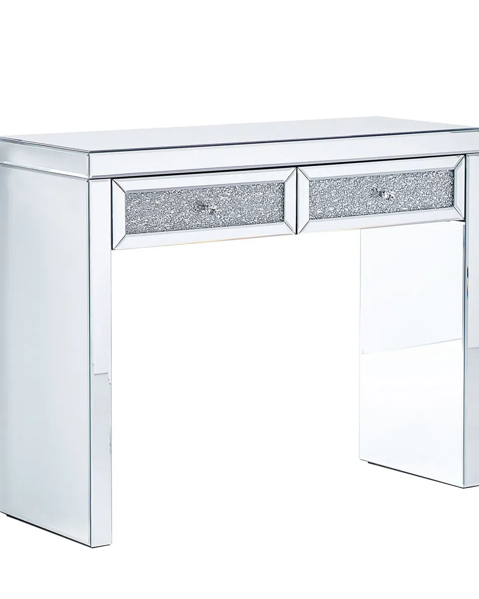 Beliani Konsolipoyta Peililasi 2 Laatikkoa Hopea Tilly Best Sale