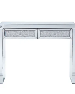 Beliani Konsolipoyta Peililasi 2 Laatikkoa Hopea Tilly Best Sale