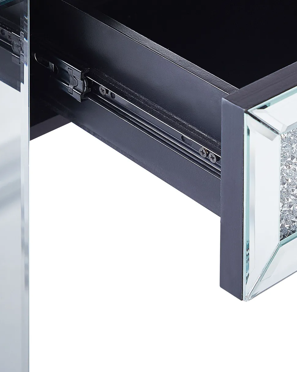 Beliani Konsolipoyta Peililasi 2 Laatikkoa Hopea Tilly Best Sale