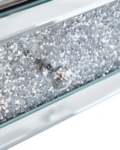 Beliani Konsolipoyta Peililasi 2 Laatikkoa Hopea Tilly Best Sale