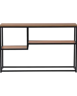 Beliani Konsolipoyta Tumma Puu/Musta Belmont Fashion