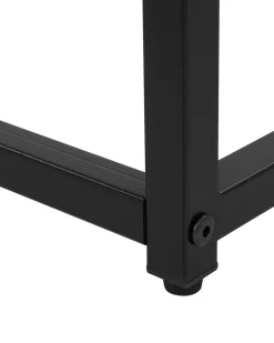 Beliani Konsolipoyta Tumma Puu/Musta Belmont Fashion