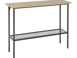 Beliani Konsolipoyta Vaalea Puu/Musta Dorena Flash Sale