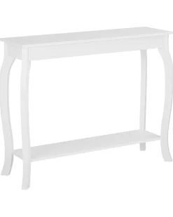 Beliani Konsolipoyta Valkoinen Hartford Fashion