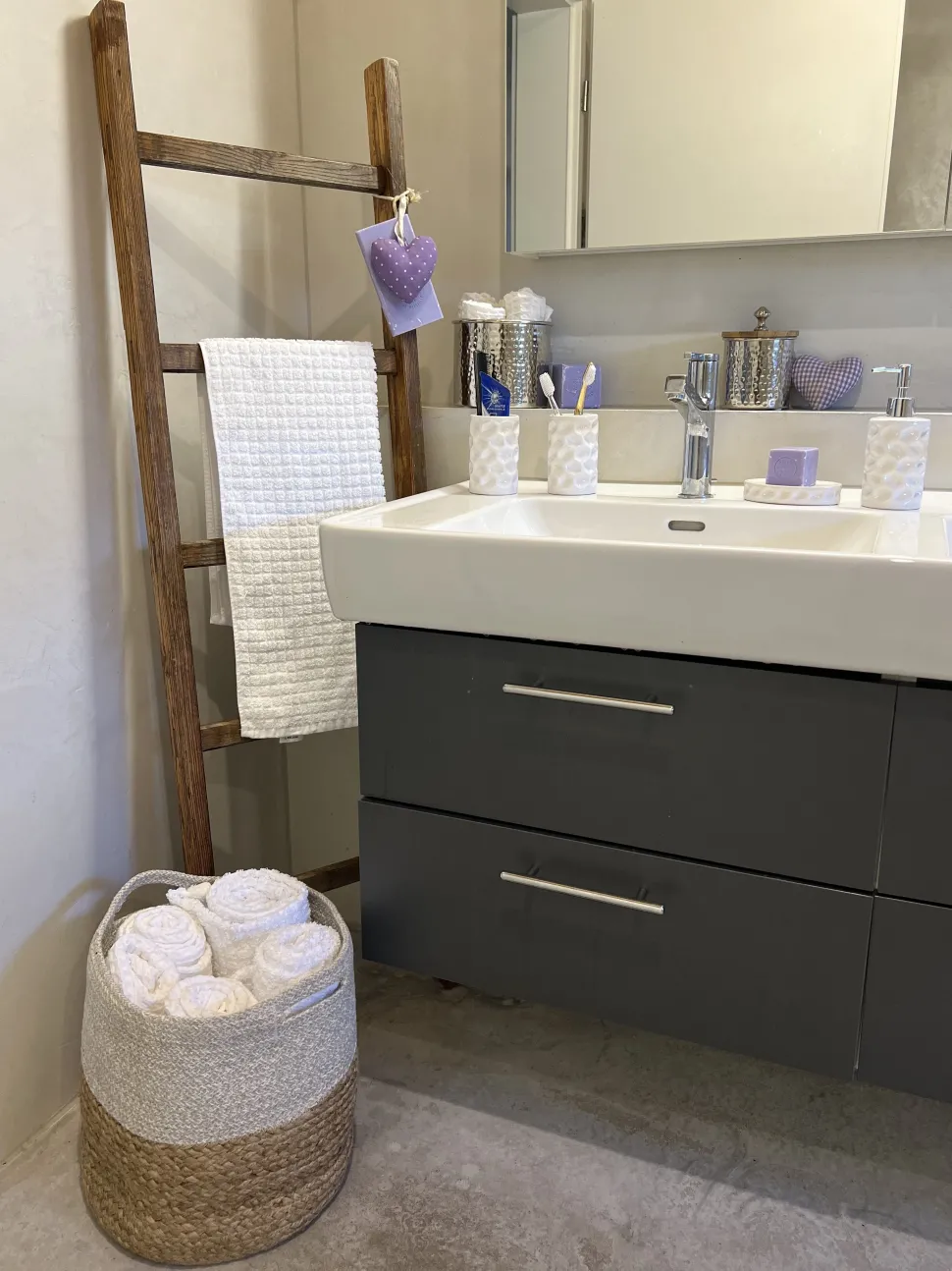 Beliani Kori Hiekanruskea/Vaaleanharmaa 2 Kpl Naulla New