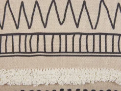 Beliani Koristetyyny 2 Kpl 45 X 45 Cm Mustabeige Heuchera Outlet