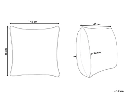 Beliani Koristetyyny 45 X 45 Cm Mustavalkoinen Yoncali Cheap