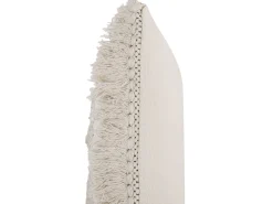 Beliani Koristetyyny Beige Kirjailtu 45 X 45 Cm Villur Outlet