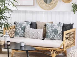 Beliani Koristetyyny Beige/Harmaa 45 X 45 Cm 2 Kpl Blechnum Fashion