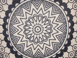 Beliani Koristetyyny Beige/Musta 45 X 45 Cm 2 Kpl Agrimony Discount