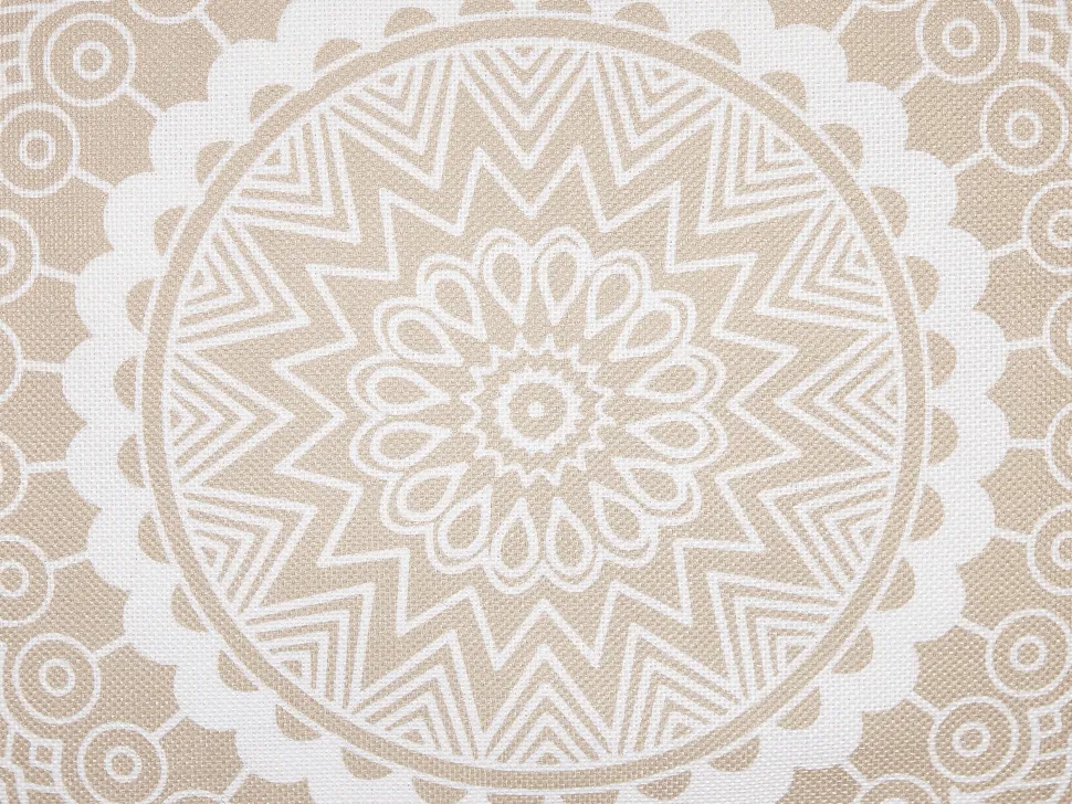 Beliani Koristetyyny Beige/Valkoinen 45 X 45 Cm 2 Kpl Geranium Best