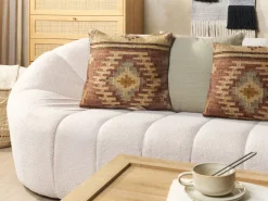 Beliani Koristetyyny Juutti Monivarinen 45 X 45 Cm 2 Kpl Beel Outlet